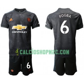 Manchester United Pogba 6 Bambino Maglia Terza 2019/2020 Manica Corta (+ Pantaloncini)